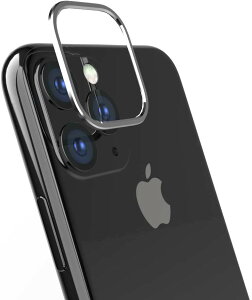 �y 13���܂Ō��ϊ����œ������� �z �g���j�e�B iPhone 11 (6.1�C���`) �J���������Y�ی�A���~�t���[�� �V���o�[ TR-IP19M-LB-SL �������� ���[