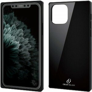 �y 13���܂Ō��ϊ����œ������� �z �G���R�� iPhone 11 Pro �P�[�X �n�C�u���b�h [3��\���Ŗ{�̂�ی�] ���������A���K���X�̗p �u���b�N PM-A19BHVCGS1BK �������� ���[
