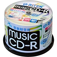 送料無料！ライテック製   RiTEK   CD-R   音楽用   50枚パック   CD-RMU80.50SPA