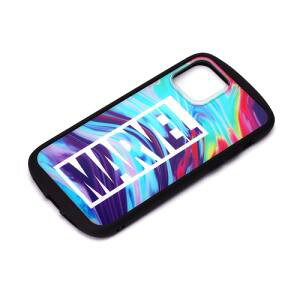 �y 13���܂Ō��ϊ����œ������� �z PGA PG-DGT20F20MVL iPhone12 mini�p �K���X�^�t�P�[�X MARVEL Premium Style ���S/�}�[�u�� �������� ���[