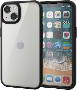 �y 13���܂Ō��ϊ����œ������� �z�G���R�� iPhone 13/�n�C�u���b�h�P�[�X/TOUGH SLIM/360�x�ی�/�u���b�N