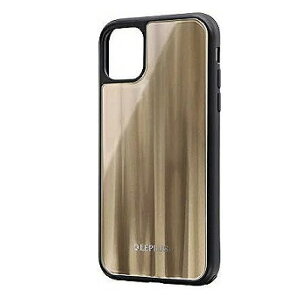 �y 13���܂Ō��ϊ����œ������� �z iPhone 11 �w�ʃK���X�V�F���P�[�X�uSHELL GLASS�v �S�[���h LP-IM19SGGD�@�������� ���[