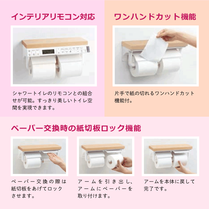 楽天市場】棚付2連紙巻器 リクシル LIXIL INAX CF-AA64 LIXIL