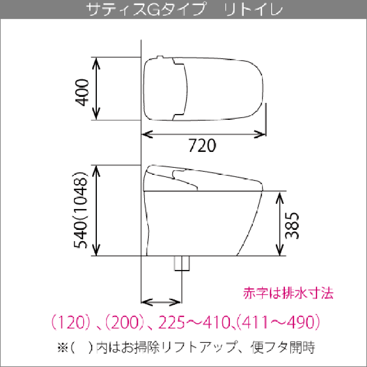 楽天市場】サティスGタイプ リトイレ ECO5 GR5グレード YBC-G30H,DV ...