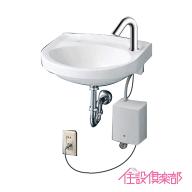 手洗器(床給水・床排水) アクアオート 自動水栓(AC100Vタイプ)セット L30D,TLE28SS1A 洗面器 小型 洗面所…