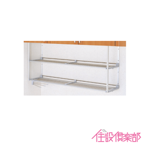 ステンレスパイプ棚 二段タイプ 90cm MTA2-90 クリナップ