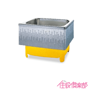 ステンレス浴槽 モダンブロック 幅:約90(92)cm 埋込式 2方半エプロン Lタイプ(左排水) SDL-92HWL クリナップ