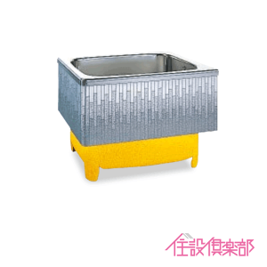 ステンレス浴槽 モダンブロック 幅:約90(92)cm 埋込式 2方半エプロン Rタイプ(右排水) SDL-92HWR クリナップ