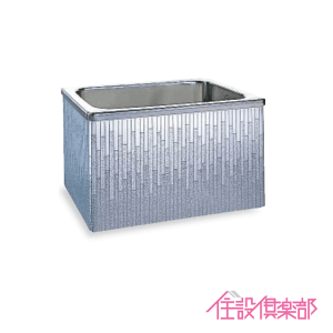 ステンレス浴槽 モダンブロック 幅:100cm 据置き式 2方全エプロン Rタイプ(右排水) SDL-102AWR クリナップ