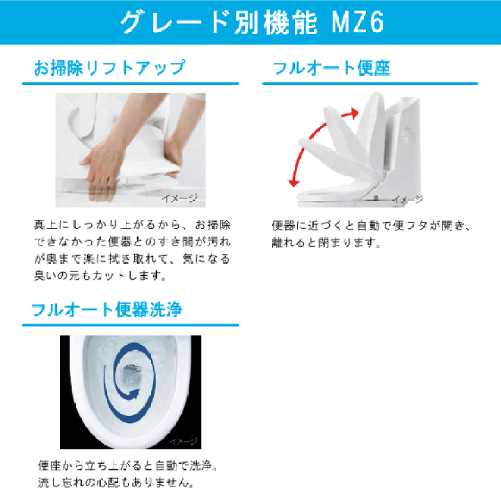 楽天市場】便器 リフレッシュシャワートイレ ZAタイプ MZ6グレード