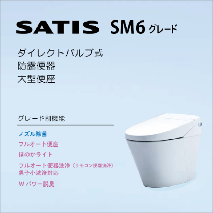 楽天市場】サティスSタイプ 床上排水(壁排水) 155タイプ SM6 楽天市場】サティスSタイプ 床上排水(壁排水) 155タイプ SM6