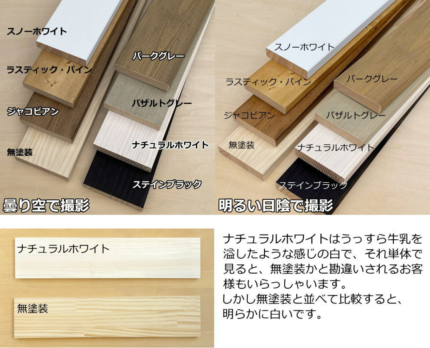 楽天市場 | DIYをサポートする 住＋ - 木材の塗装と色合いについて