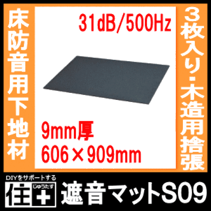 楽天市場】【全品対象200円OFFクーポン】遮音マットS09