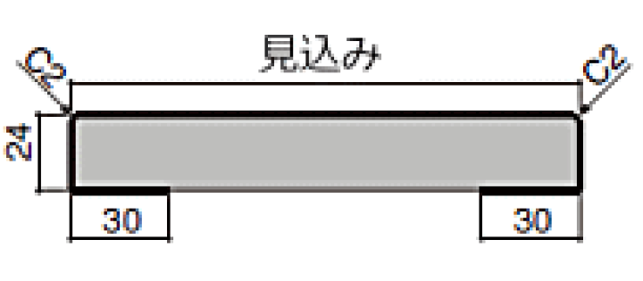 楽天市場】笠木・角型笠木（見込み156mm・定尺4000mm・1本入