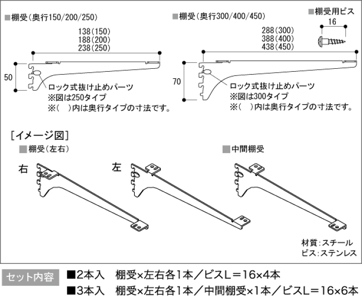 楽天市場】棚受(木質棚板用)アームハング棚柱SS対応・2本入 楽天市場】棚受(木質棚板用)アームハング棚柱SS対応・2本入