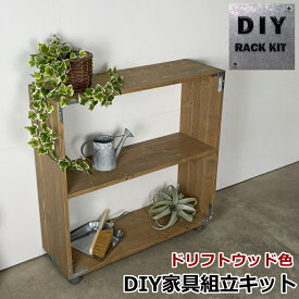 キャスター付きラックキット DIYシンプソンキャスター付きラックキット 塗装品 DIY家具組立キット 新生活 ★大型便★-SS