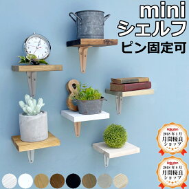 ウォールシェルフ ウッドシェルフ 壁掛け DIY アイアン 飾り棚 カギ置き 洗面所 キッチン 玄関 トイレ リビング 小物置き ミニ 賃貸 石膏ボード 壁面収納 棚 シェルフ おしゃれ 正方形 TANNER タンナー（簡単miniシェルフ）