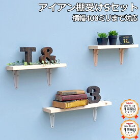 ウォールシェルフ 飾り棚 DIY TANNER サイズオーダー くすみカラー 収納 シンプル キッチン 玄関 サニタリー スパイスラック オーダー 壁面 棚 シェルフ おしゃれ タンナー じゅうたす 住＋（TANNERアイアン棚受けSセット）-SS