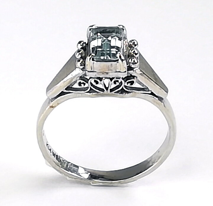 楽天市場】【中古】【K14/アクアマリン付リング】1.9ct/12号/3.3g 指輪 