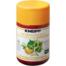 【KNEIPP】【クナイプ】バスソルト　オレンジ・リンデンバウム　850gボトル(約21回分)【芳香浴】【天然ハーブ】【岩塩】【入浴剤】