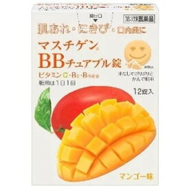 【第3類医薬品】マスチゲン BBチュアブル錠 12錠【肌あれ】【にきび】【口内炎】【日本臓器製薬】