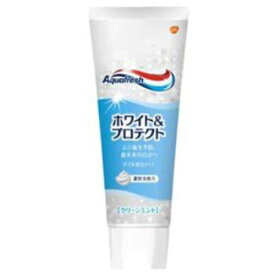 アクアフレッシュ ホワイト＆プロテクト クリーンミント 歯磨き粉 140g【Aquafresh】【歯磨き粉】【医薬部外品】【グラクソ・スミスクライン】【GSK】【アース製薬】