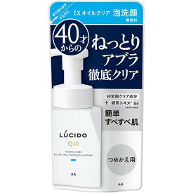 【マンダム】ルシード　EXオイルクリア泡洗顔 つめかえ用　130ml【洗顔】【男性用化粧品】【LUCIDO】