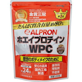 5/10(金)限定☆エントリーで最大100％バック!!ALPRON WPC チョコチップミルクココア風味　3000g【3kg】【プロテイン】【ホエイプロテイン】【アルプロン】