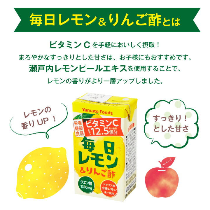 楽天市場】毎日レモン&りんご酢 【125ml×24本】瀬戸内レモン農園 レモンピール ビタミンC 健康酢 クエン酸 1日1本 11#13193;/本 美容ドリンク お試しりんご酢 レモン 送料無料 : よろずや十五夜 楽天市場店 楽天市場】毎日レモン&りんご酢 【125ml×24本】瀬戸内レモン農園 レモンピール ビタミンC 健康酢 クエン酸 1日1本 11#13193;/本 美容ドリンク お試しりんご酢 レモン 送料無料 : よろずや十五夜 楽天市場店