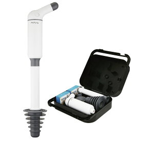 【Pro品質】 トイレ 詰り つまり トラブル 解消 道具 最強 洋式 ラバーカップ すっぽん 業務用 ミスターポン オールインワン (Mr.Pung) 炭酸ガス20本付き
