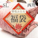 寝具【★楽天SSスタートダッシュクーポン配布中★】西川 羽毛布団シングル 梅 2025福袋 2026福袋 お楽しみ袋 ハッピーバック ラッキーバック 色柄込み おすすめ オススメ ダックダウン85〜90％ 日本製 大特価 人気羽毛 シングルロング災害グッズ
