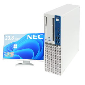 【本日ポイント5倍】NEC MateCore i3第9世代 中古デスクトップ + 24インチ液晶モニターお得なセット!Office付き　初期設定済・ワイヤレスキーボード＆マウス＆無線lan！メモリ8GB・爆速SSD256GB・Bluetooth搭載 Windows 11 Pro・返品送料無料・30日保証！初心者にも安心