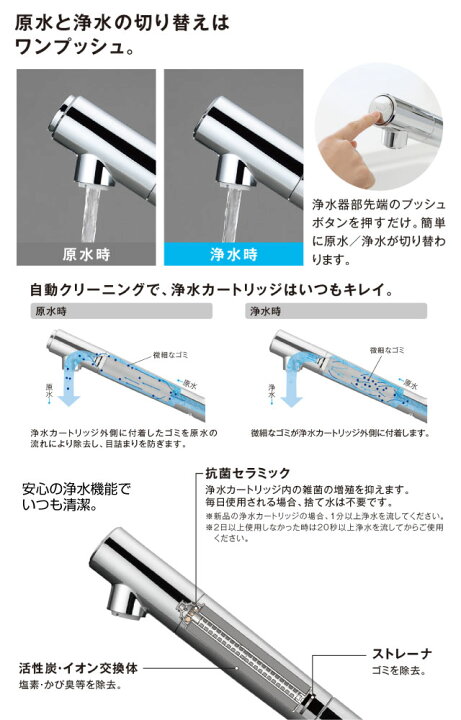 楽天市場】【工事費込セット（商品＋基本工事）】 [JU102MN] 蛇口一 