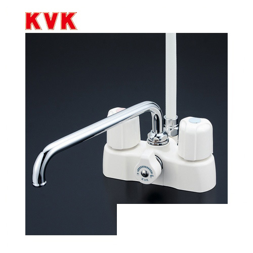 [KF2008Z]KVK 浴室水栓 デッキ形2ハンドルシャワー デッキタイプ（台付き） 寒冷地用 【送料無料】 おしゃれ |  家電と住宅設備の【ジュプロ】