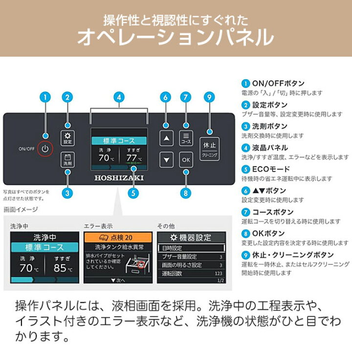 楽天市場】[JWE-450WUC3] JWEシリーズ ラックスルー仕様 ホシザキ 業務 