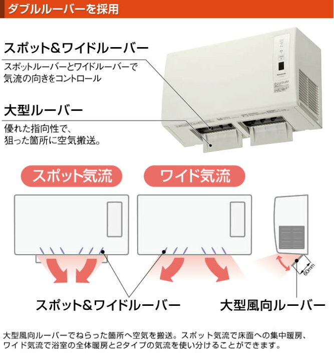 楽天市場 Fy 24uw5 電気タイプ パナソニック 浴室換気乾燥暖房機 浴室暖房機 バス換気乾燥機 壁取付形 １室換気用 単相 0v仕様 予備暖房 衣類乾燥 換気 涼風 ワイヤレスリモコン付属 浴室換気扇 浴室乾燥機 送料無料 家電と住宅設備の ジュプロ