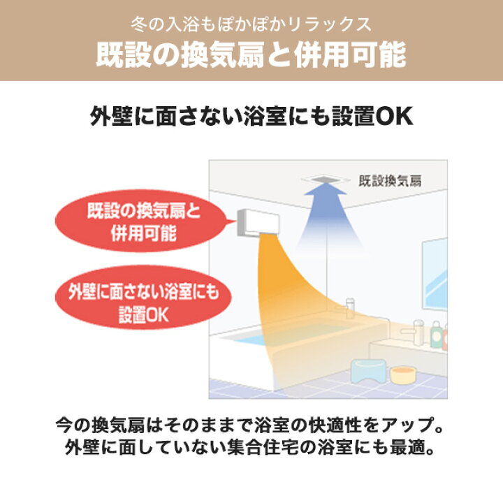 楽天市場】[WD-240BK6] 浴室暖房機 三菱 ヒーター・ストーブ 壁掛 