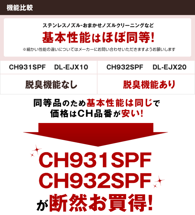 Panasonic - CH931SPF 新品未使用　メーカー保証付き Panasonic CH931SPF 温水洗浄便座 パナソニック ビューティ