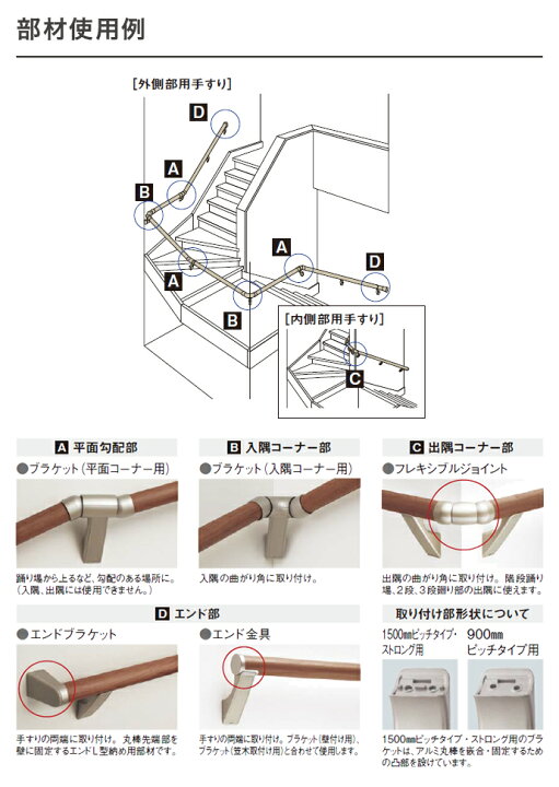 楽天市場】Panasonic ベリティス 直線部 抗ウイルス加工 丸棒手すり 