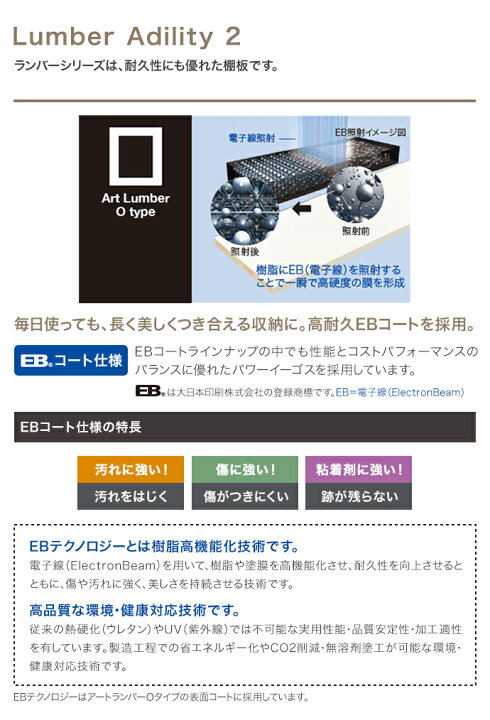 楽天市場】南海プライウッド 収納材 棚収納パーツ ランバーシリーズ 