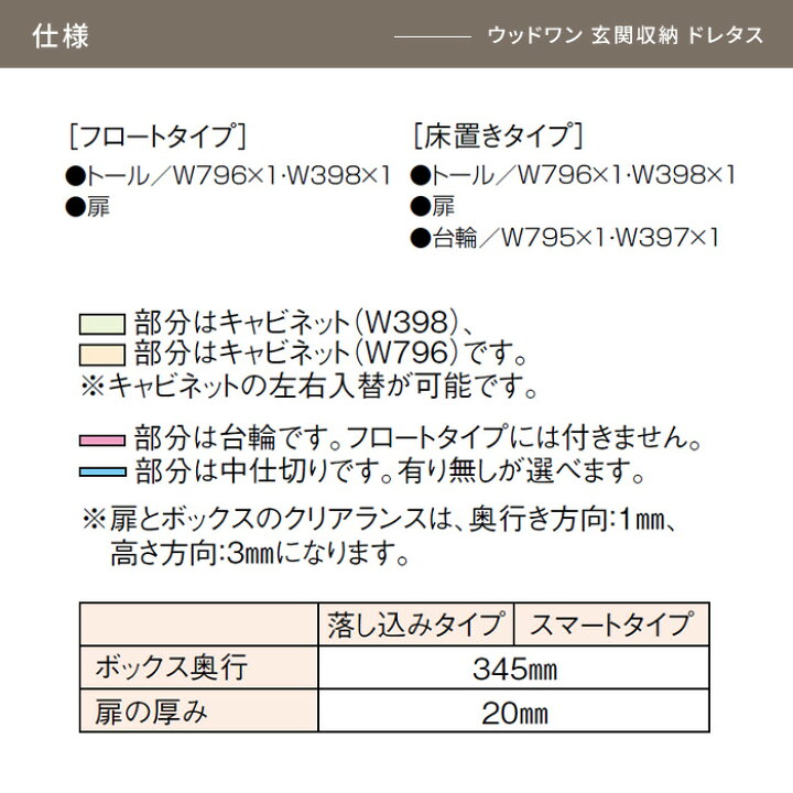 楽天市場】玄関収納 WOODONE ウッドワン ドレタス 幅1194mm 間口4尺 T 