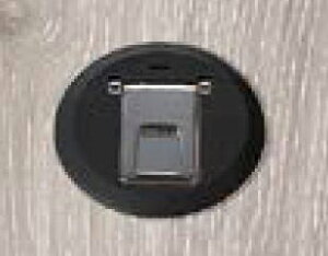 【メール便対応】LIXIL(トステム) 外付用 ドアストッパー 床側部品 アイアンブラック 【品番:BE-0003-MATW】