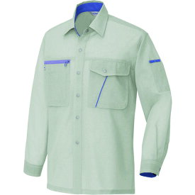 アイトス（AITOZ）　長袖シャツ（男女兼用）　アースグレー　S　【品番：235-003-S】