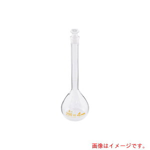 アズワン AS メスフラスコ白200ml JCSS校正付 【品番:1-8565-07-24】