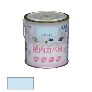 アサヒペン NEW 水性 インテリアカラー 屋内カベ用 0.7L パステルブルー 【品番:4970925465108】