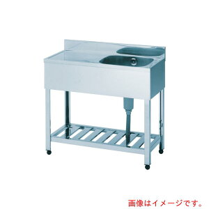 【別途送料あり】東製作所(azuma) 一槽水切シンク右水槽 1500×600×800 【品番:HPM1-1500R】