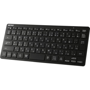 �y�ʓr��������z�o�b�t�@���[�iBUFFALO�j�@Bluetooth5�D0�@�~�j�L�[�{�[�h�@���{��z��@�u���b�N�@�y�i�ԁFBSKBB340BK�z