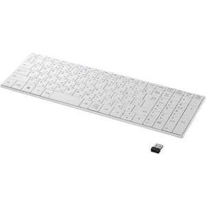 �y�ʓr��������z�o�b�t�@���[�iBUFFALO�j�@2�D4GHz�����@�R���p�N�g�L�[�{�[�h�@�z���C�g�@�y�i�ԁFBSKBW330WH�z