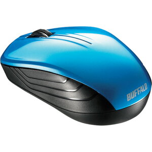 �o�b�t�@���[�iBUFFALO�j�@�����@BlueLED�@3�{�^���@�X�^���_�[�h�}�E�X�@�u���[�@�y�i�ԁFBSMBW107BL�z