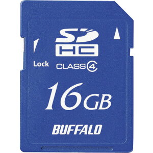 �y���[���֑Ή��z�o�b�t�@���[�iBUFFALO�j�@Class4�@SDHC�J�[�h�@16GB�@�y�i�ԁFRSDC-S16GC4B�z